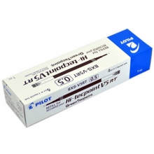 百乐（PILOT）BXS-V5RT 按动针管笔芯（适用BXRT-V5/BX-GR5）0.5mm 黑色 12支装