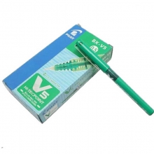 百乐（PILOT）BX-V5 针管笔/水性笔/走珠签字笔 0.5mm 绿色 12支装