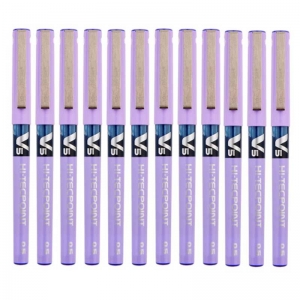 百乐（PILOT）BX-V5 针管笔/水性笔/走珠签字笔 0.5mm 紫色 12支装