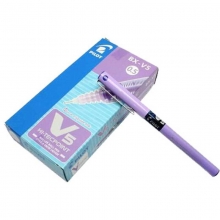 百乐（PILOT）BX-V5 针管笔/水性笔/走珠签字笔 0.5mm 紫色 12支装