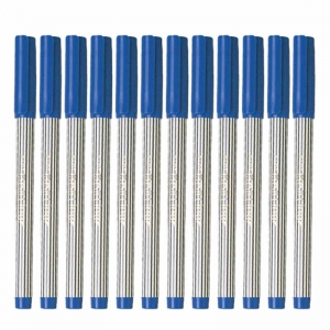 百乐（PILOT）BL-5M 条纹走珠笔/中性笔 0.8mm 蓝色 12支装