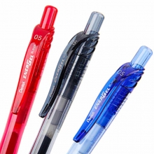 派通（Pentel）BLN105 按动中性笔/超滑速干签字笔（替芯LRN5）0.5mm 红色 12支装