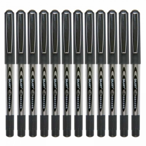 白雪（Snowhite）PVR-155 直液式走珠笔/中性笔/签字笔/水笔 0.5mm 黑色 12支/盒