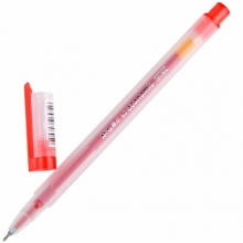 晨光（M&G）GP-1280 透明磨砂杆中性笔/半针管水笔（替芯MG-6139）0.5mm 红色 12支装