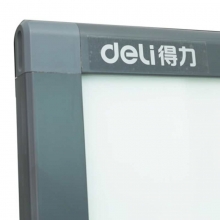 得力（deli）8737 支架式磁性钢化玻璃白板（H型架）90*150cm