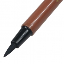 白雪（snowhite）PM-137 科学毛笔/直液式双头软笔 黑色 双头大小楷