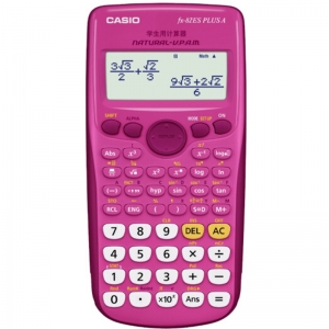 卡西欧（CASIO）FX-82ES PLUS A 函数科学计算器 英文版 玫红