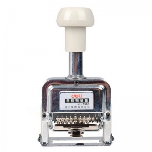 得力（deli）7508 自动号码机/数字打号机/页码机 8位