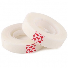 得力（deli）30111 易撕型隐形胶带 12mm*36y 2卷/卡