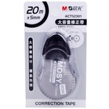晨光（M&G）ACT52301 大容量修正带/涂改带 5mm*20m（颜色随机）单卡装