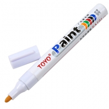 东洋（TOYO）SA101 油漆笔补漆笔婚庆签名笔 中字油性 12支/盒 白色