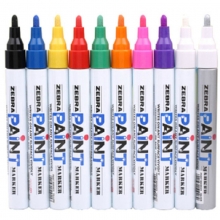 斑马（ZEBRA）MOP-200M PAINT 油漆笔/补漆笔/记号笔/签名签到笔（银色）