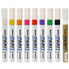 斑马（ZEBRA）MOP-200M PAINT 油漆笔/补漆笔/记号笔/签名签到笔（蓝色）