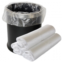 国产 平口塑料袋垃圾袋/一次性袋 45*50cm 白色（特厚型）约100只/捆