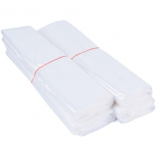 国产 平口塑料袋垃圾袋/一次性袋 45*50cm 白色（特厚型）约100只/捆