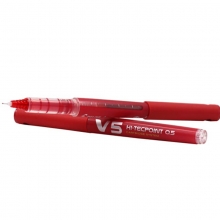 百乐（PILOT）BXC-V5 大容量可换胆走珠笔/BX-V5升级版水笔/签字笔（替芯BXS-IC-S3）0.5mm 红色 12支装