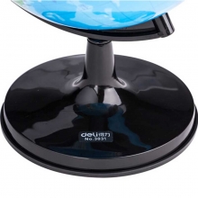 得力（deli）3031 旋转教学地球仪 塑料底座 带刻度 彩色 Ф10.6cm