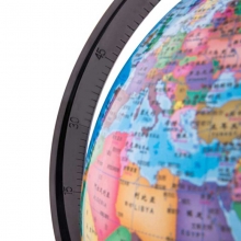 得力（deli）3031 旋转教学地球仪 塑料底座 带刻度 彩色 Ф10.6cm