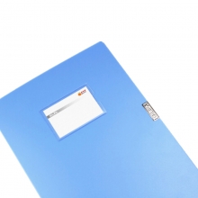 吉利发（JILIFA）GL818 档案盒文件盒塑料资料盒 原料95C 一寸/20mm 蓝色