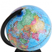 得力（deli）3031 旋转教学地球仪 塑料底座 带刻度 彩色 Ф10.6cm