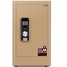 得力（deli）4068 电子防盗密码保管箱保险柜 指纹+密码双重防盗国标保险箱 高72cm 金色