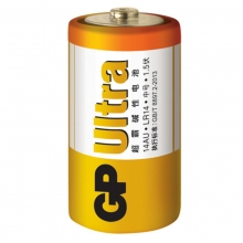 超霸（GP）GP14AU 2号/1.5V碱性电池 LR14中号电池 2粒装