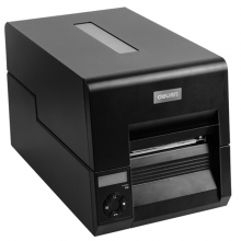 得力（deli）DL-230T 工业级热敏+热转印标签条码打印机 二维码不干胶打印机 108mm 黑色