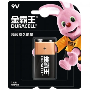 金霸王（Duracell）9V 碱性电池九伏  6F22方形电池 1粒装