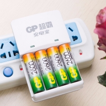 超霸（GP）260AAHC-2IL4(KB01)充电套装 可充5号7号 含4粒2600毫安充电电池