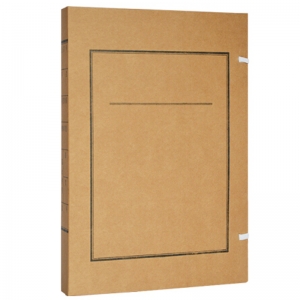 永硕（UOSO）A4-1cm 进口无酸牛皮纸文书档案盒 纸质档案盒 50个装