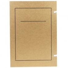 永硕（UOSO）A4-8cm 进口无酸牛皮纸文书档案盒 纸质档案盒 50个装