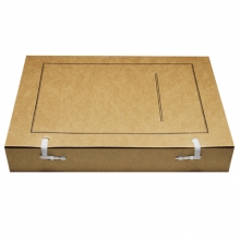 永硕（UOSO）A4-4cm 进口无酸牛皮纸文书档案盒 纸质档案盒 50个装