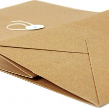 永硕（UOSO）A4-230克 底宽5cm 牛皮纸档案袋 牛皮纸资料袋绕绳袋（红字带框）25只/捆