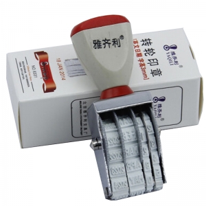 雅齐利（YAQILI）6331 日期转轮印章 日期章 日期印 字高3mm（样式:18 JAN 2020）