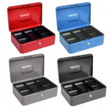 益而高（EAGLE）8878 珍宝型手提金库 机械锁保管箱 300*217*100mm 颜色随机