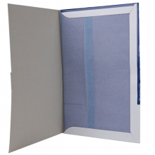 得力（deli）9376 薄型复写纸 双面蓝色 复写碳纸 12K（340*220mm）
