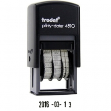 卓达（trodat）4810 回墨日期印/可调式日期章 20*3.8mm 中文印 黑色字