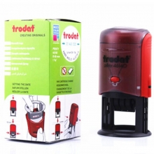 卓达（trodat）46140 文本日期回墨印章/日期转轮印章（定制）Ø40mm 中文日期印