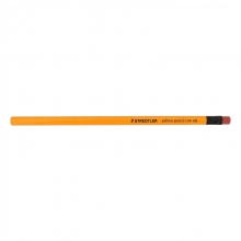 施德楼（STAEDTLER）134 六角黄杆铅笔写字铅笔 12支/盒 HB/带橡皮头