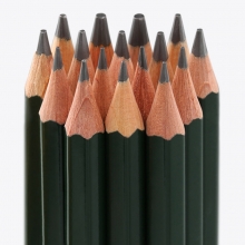 三菱（Uni）9800 7B高级绘图铅笔/素描铅笔/美术绘图木头铅笔 12支装