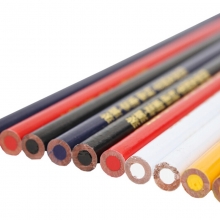 中华（GHUNG HWA）536 五星特种铅笔/彩色铅笔/玻璃笔/石材笔 红色 50支装