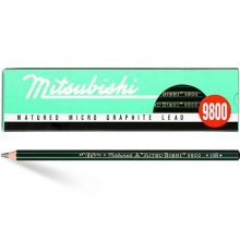 三菱（Uni）9800 10B高级绘图铅笔/素描铅笔/美术绘图木头铅笔 12支装