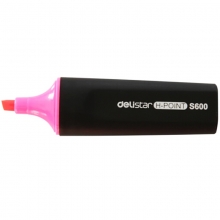 得力（deli）S600 思达荧光笔/重点醒目标记笔 10支/盒 粉色