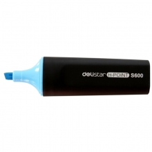 得力（deli）S600 思达荧光笔/重点醒目标记笔 10支/盒 蓝色