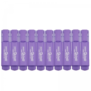 宝克（BAOKE）MP460 荧光笔/重点醒目标记笔 10支装 紫色