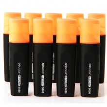 得力（deli）S600 思达荧光笔/重点醒目标记笔 10支/盒 橙色