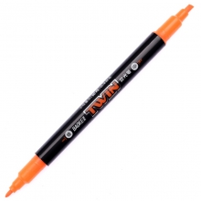 宝克（BAOKE）MP492 双头荧光笔/重点醒目标记笔 12支/盒 橙色