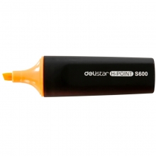 得力（deli）S600 思达荧光笔/重点醒目标记笔 10支/盒 橙色