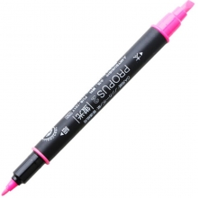 三菱（UNI）PUS-101T 双头荧光笔/标记笔/彩色绘画记号笔 粉红色