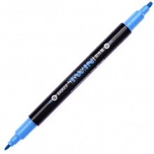 宝克（BAOKE）MP492 双头荧光笔/重点醒目标记笔 12支/盒 蓝色